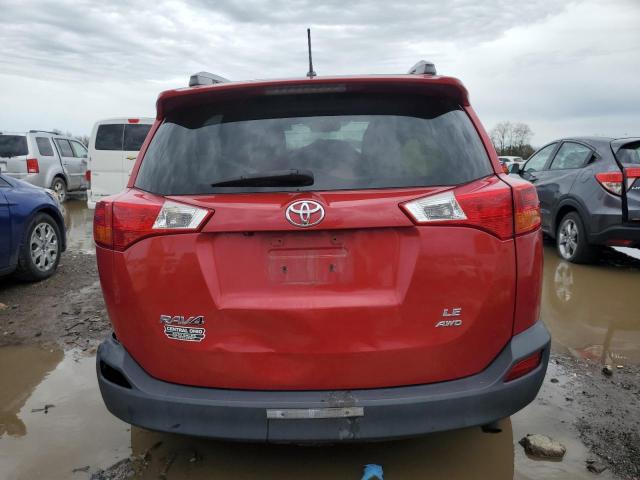 2T3BFREV8DW043969 - 2013 TOYOTA RAV4 LE RED photo 6