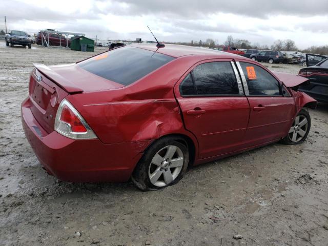 3FAHP07Z18R173143 - 2008 FORD FUSION SE RED photo 3