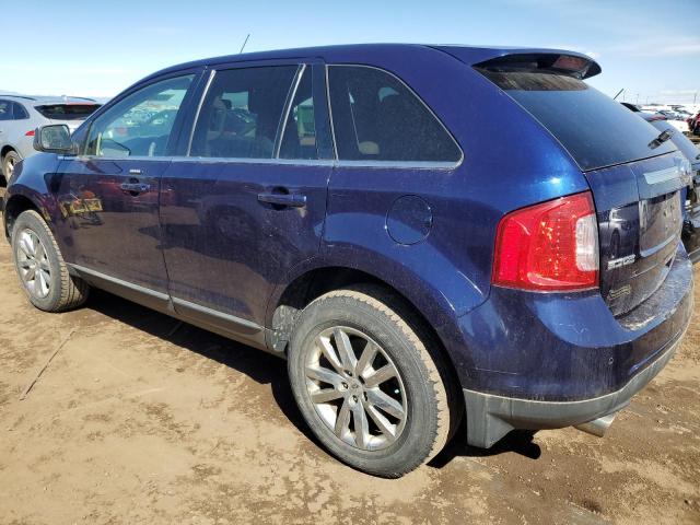 2FMDK4KC8BBA68375 - 2011 FORD EDGE LIMITED BLUE photo 2