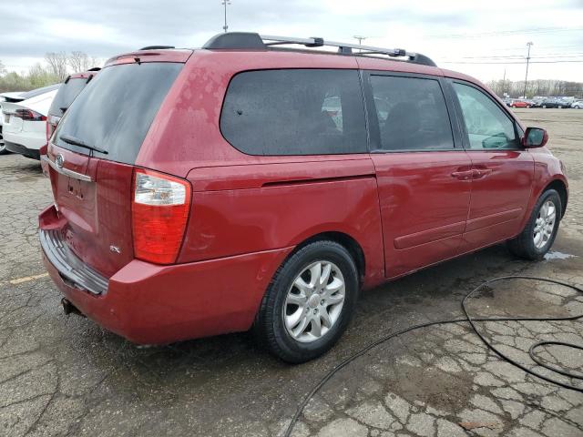 KNDMB233276150762 - 2007 KIA SEDONA EX BURGUNDY photo 3