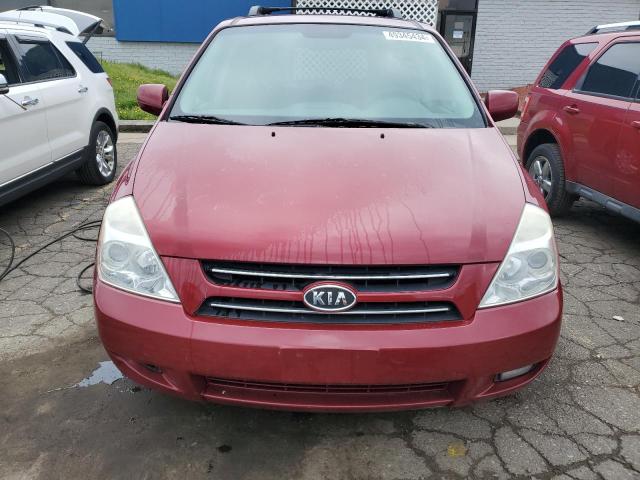 KNDMB233276150762 - 2007 KIA SEDONA EX BURGUNDY photo 5