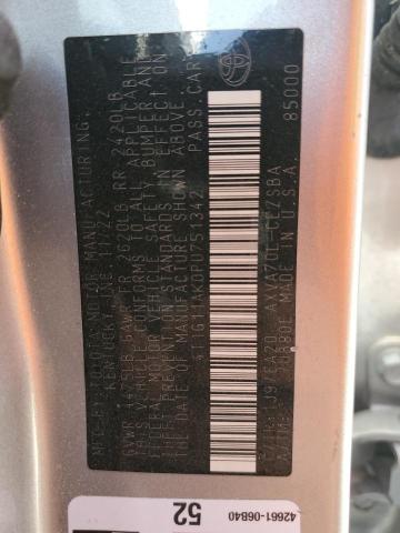 4T1G11AK0PU751342 - 2023 TOYOTA CAMRY SE NIGHT SHADE SILVER photo 12