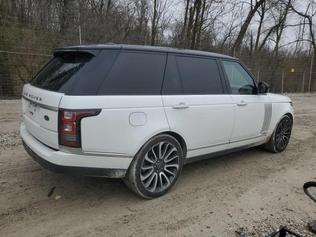 SALGV3TF0FA238363 - 2015 LAND ROVER RANGE ROVE AUTOBIOGRAPHY WHITE photo 3