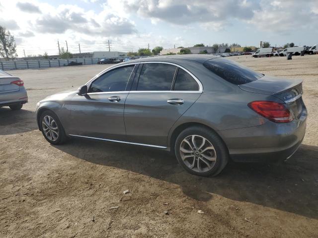 55SWF4KB4HU214841 - 2017 MERCEDES-BENZ C 300 4MATIC GRAY photo 2