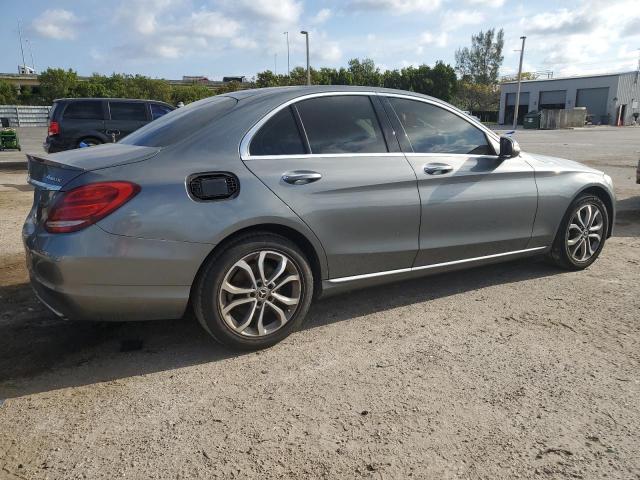 55SWF4KB4HU214841 - 2017 MERCEDES-BENZ C 300 4MATIC GRAY photo 3