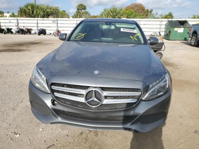 55SWF4KB4HU214841 - 2017 MERCEDES-BENZ C 300 4MATIC GRAY photo 5