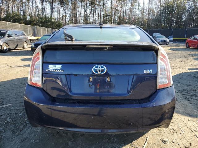 JTDKN3DU4D1732852 - 2013 TOYOTA PRIUS BLUE photo 6