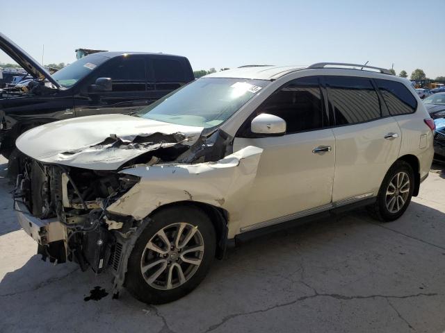 5N1AR2MN8DC624690 - 2013 NISSAN PATHFINDER S WHITE photo 1