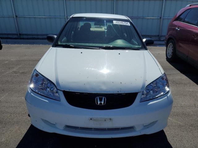 2HGES16584H545732 - 2004 HONDA CIVIC LX WHITE photo 5