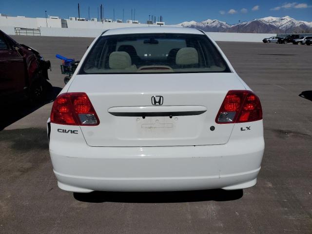 2HGES16584H545732 - 2004 HONDA CIVIC LX WHITE photo 6