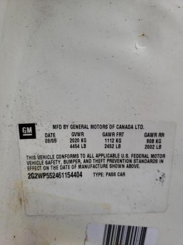 2G2WP552461154404 - 2006 PONTIAC GRAND PRIX 白色 照片 13