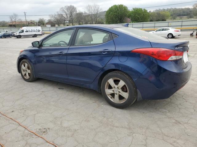 KMHDH4AE5DU616802 - 2013 HYUNDAI ELANTRA GLS BLUE photo 2