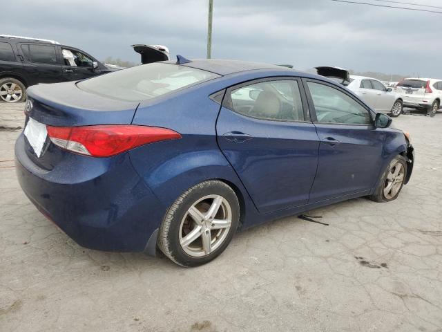 KMHDH4AE5DU616802 - 2013 HYUNDAI ELANTRA GLS BLUE photo 3