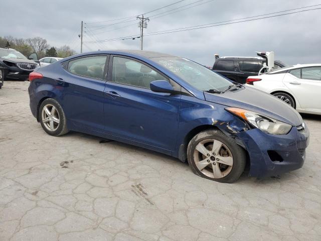 KMHDH4AE5DU616802 - 2013 HYUNDAI ELANTRA GLS BLUE photo 4