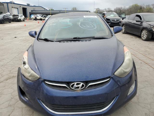 KMHDH4AE5DU616802 - 2013 HYUNDAI ELANTRA GLS BLUE photo 5