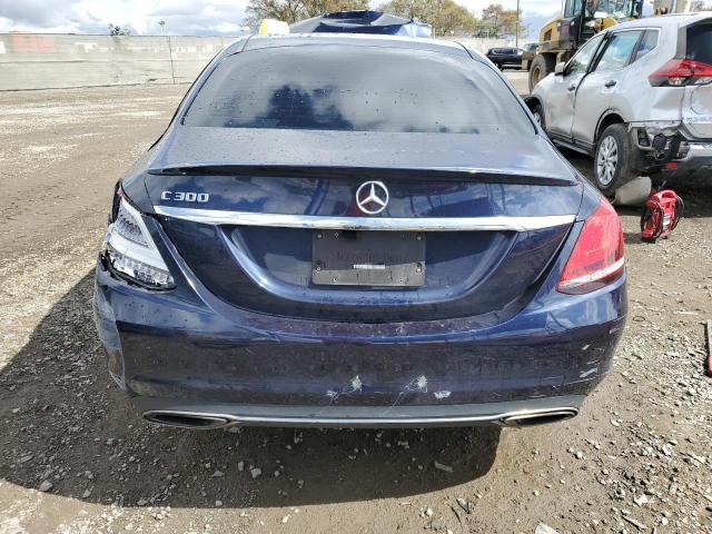 55SWF8DB4KU288501 - 2019 MERCEDES-BENZ C 300 BLUE photo 6