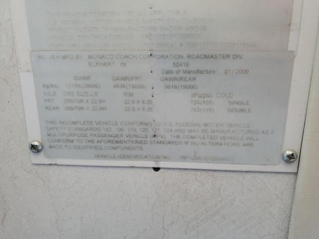 1RF120512Y2009923 - 2000 ROADMASTER RAIL DYANASTER BLUE photo 10