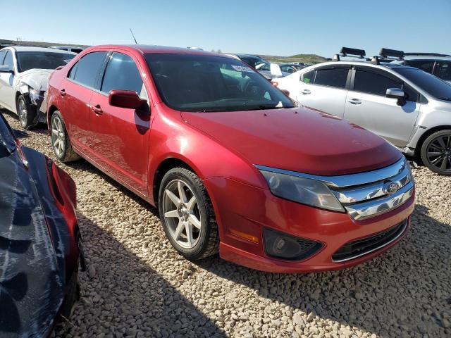 3FAHP0HA5BR235305 - 2011 FORD FUSION SE RED photo 4