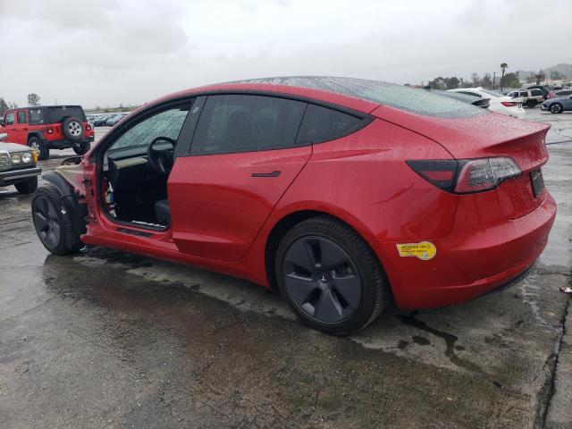 5YJ3E1EB1NF273763 - 2022 TESLA MODEL 3 红色 照片 2