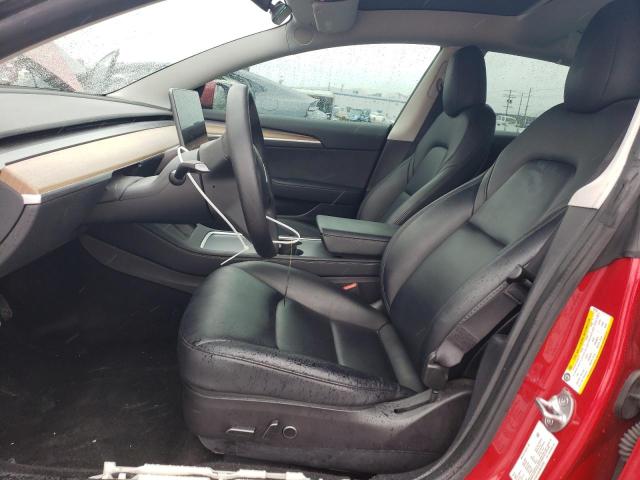 5YJ3E1EB1NF273763 - 2022 TESLA MODEL 3 红色 照片 7