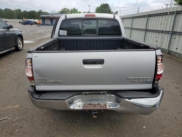 5TFJU4GNXBX010983 - 2011 TOYOTA TACOMA DOUBLE CAB PRERUNNER SILVER photo 6