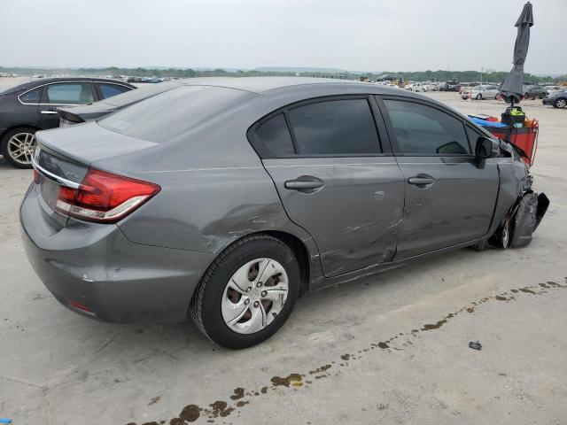 19XFB2F53DE093497 - 2013 HONDA CIVIC LX GRAY photo 3