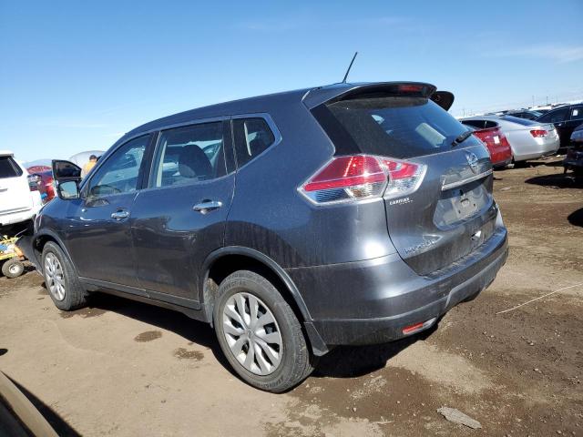 KNMAT2MV4FP589759 - 2015 NISSAN ROGUE S GRAY photo 2