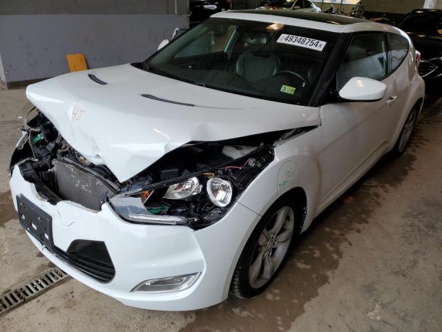 KMHTC6AD4EU182869 - 2014 HYUNDAI VELOSTER WHITE photo 1