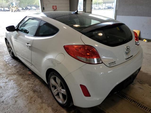 KMHTC6AD4EU182869 - 2014 HYUNDAI VELOSTER WHITE photo 2