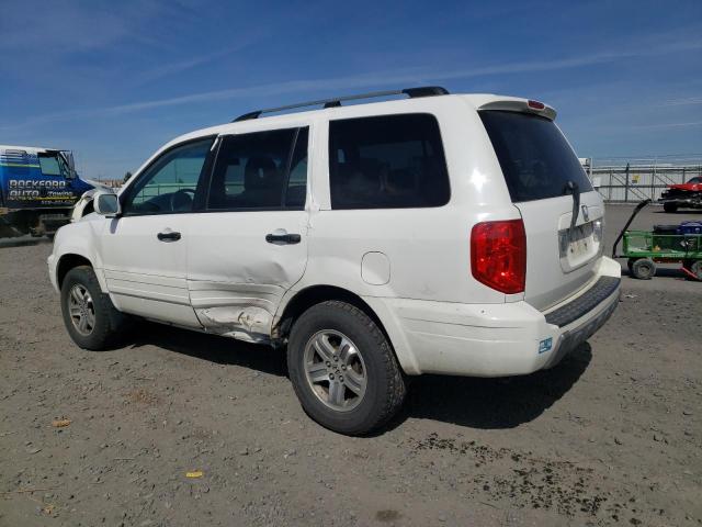 2HKYF18735H567905 - 2005 HONDA PILOT EXL WHITE photo 2