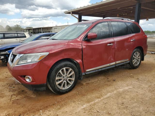 5N1AR2MN1FC705906 - 2015 NISSAN PATHFINDER S RED photo 1