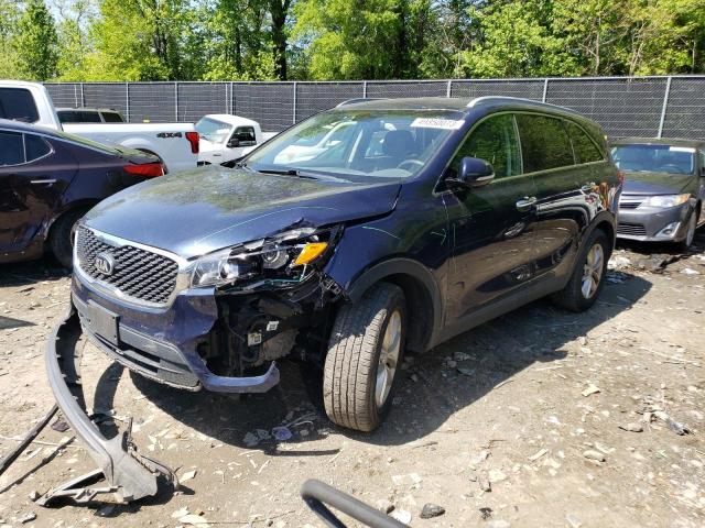 5XYPG4A54GG025225 - 2016 KIA SORENTO LX BLUE photo 1