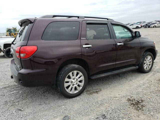 5TDDW5G18ES101836 - 2014 TOYOTA SEQUOIA PLATINUM MAROON photo 3