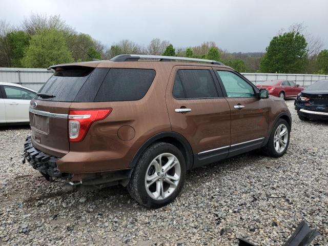 1FMHK7F83BGA18680 - 2011 FORD EXPLORER LIMITED BROWN photo 3