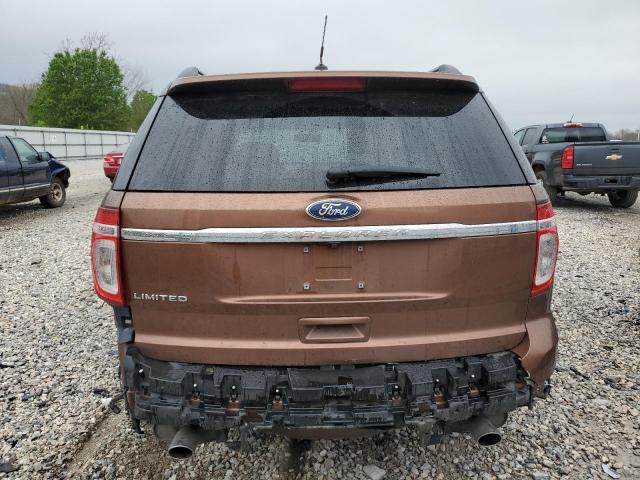 1FMHK7F83BGA18680 - 2011 FORD EXPLORER LIMITED BROWN photo 6