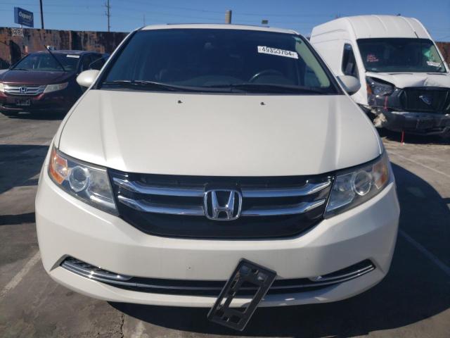 5FNRL5H67EB068745 - 2014 HONDA ODYSSEY EXL WHITE photo 5