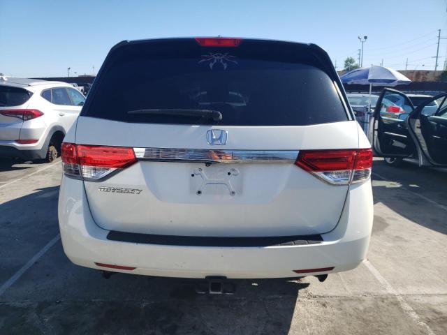 5FNRL5H67EB068745 - 2014 HONDA ODYSSEY EXL WHITE photo 6