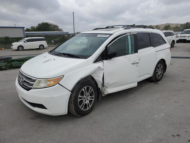 5FNRL5H62CB077530 - 2012 HONDA ODYSSEY EXL WHITE photo 1