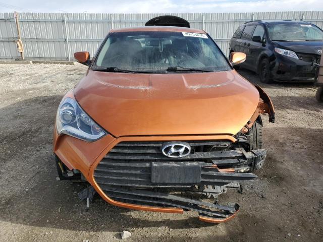 KMHTC6AE5FU241860 - 2015 HYUNDAI VELOSTER TURBO ORANGE photo 5