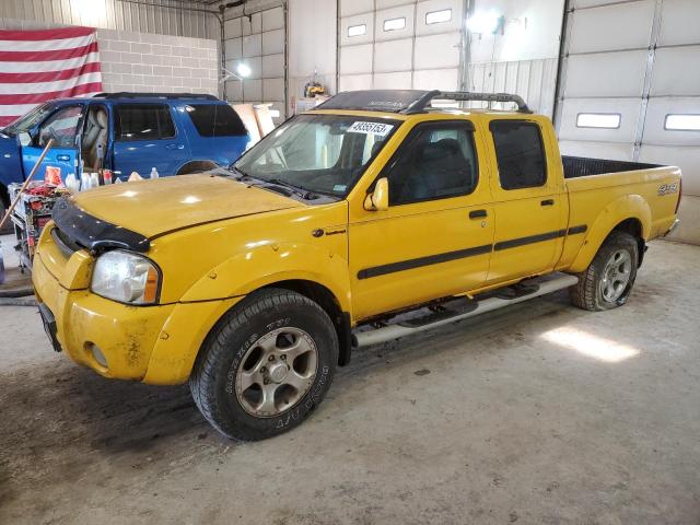 1N6MD29Y42C316641 - 2002 NISSAN FRONTIER CREW CAB SC YELLOW photo 1