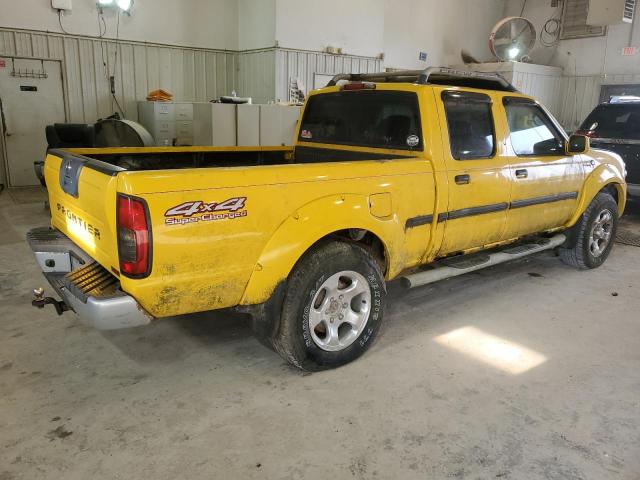 1N6MD29Y42C316641 - 2002 NISSAN FRONTIER CREW CAB SC YELLOW photo 3