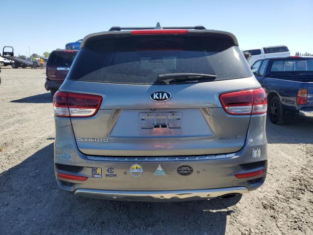 5XYPKDA56GG007632 - 2016 KIA SORENTO SX GRAY photo 6