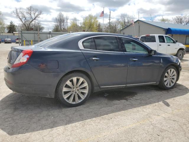 1LNHL9FT1DG617352 - 2013 LINCOLN MKS BLUE photo 3