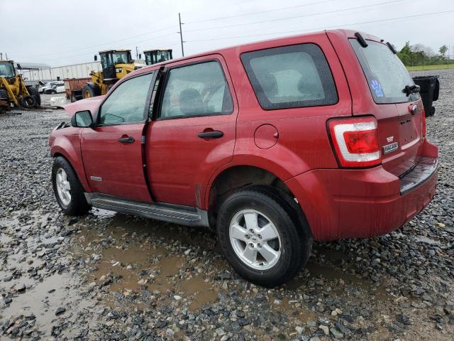 1FMCU02Z98KD07028 - 2008 FORD ESCAPE XLS RED photo 2