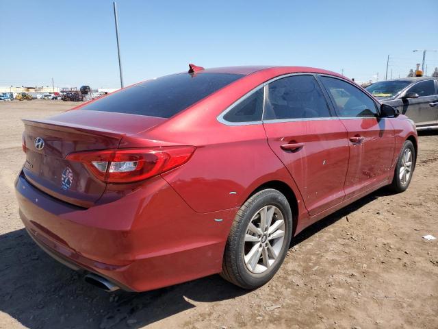 5NPE24AF7FH155621 - 2015 HYUNDAI SONATA SE RED photo 3