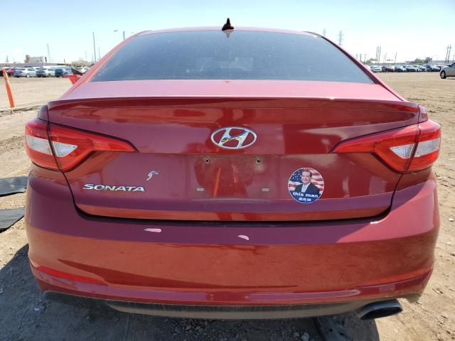 5NPE24AF7FH155621 - 2015 HYUNDAI SONATA SE RED photo 6