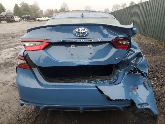 4T1G11AK4PU103048 - 2023 TOYOTA CAMRY SE NIGHT SHADE BLUE photo 6