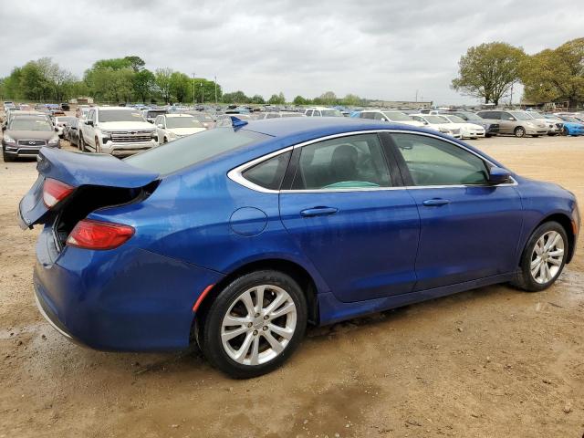 1C3CCCABXFN592772 - 2015 CHRYSLER 200 LIMITED BLUE photo 3