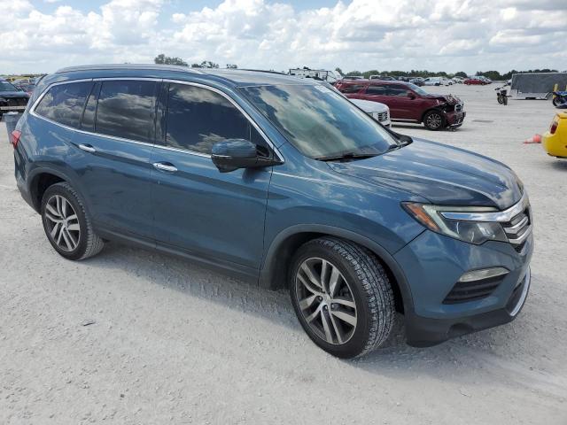 5FNYF5H92HB020233 - 2017 HONDA PILOT TOURING BLUE photo 4