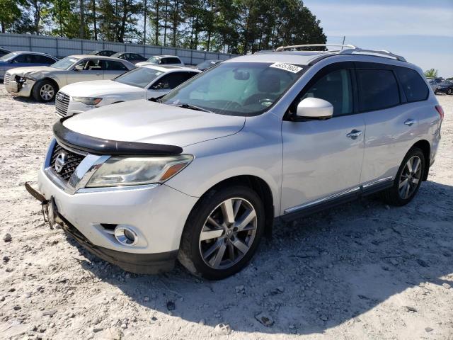 5N1AR2MN5DC689125 - 2013 NISSAN PATHFINDER S SILVER photo 1